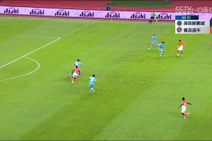 青島海牛2-0領先深圳新鵬城！康瓜點射破門建功